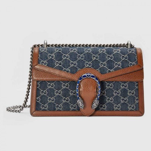 Gucci Dionysus petit sac à bandoulière 400249 Bleu foncé