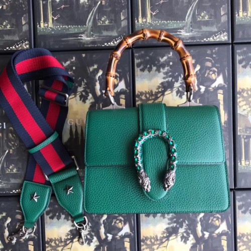Gucci Dionysus petit sac à poignée supérieure 523367 vert