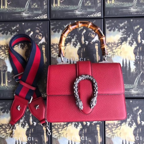 Gucci Dionysus petit sac à poignée supérieure 523367 rouge