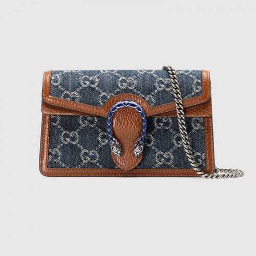 Gucci Dionysus super mini sac 476432 Bleu foncé