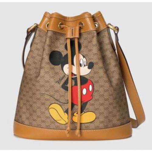 Gucci Disney x Mickey Mouse Petit sac seau 602691 Marron
