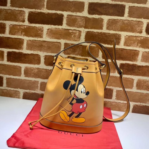 Gucci Disney x Mickey Mouse Petit sac seau 602692 Marron