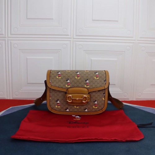 Gucci Disney x Mickey Mouse Petit sac à bandoulière 602204 Marron