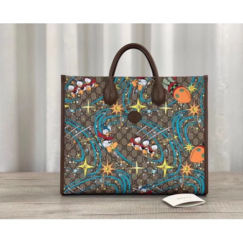 Gucci Série Donald Duck Original Sac fourre-tout en cuir 650037