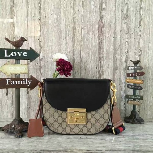 Gucci GG Canvas Sac à bandoulière 453189 Noir&Marron