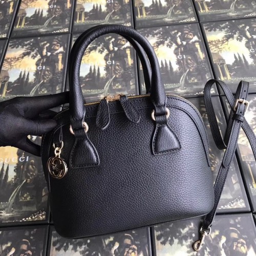 Gucci GG Sac fourre-tout en cuir 449661 noir