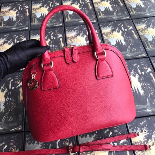 Gucci GG Sac fourre-tout en cuir 449662 rouge