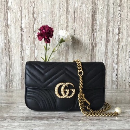 Gucci GG Marmont Matelasse Sac à bandoulière 443497 Noir