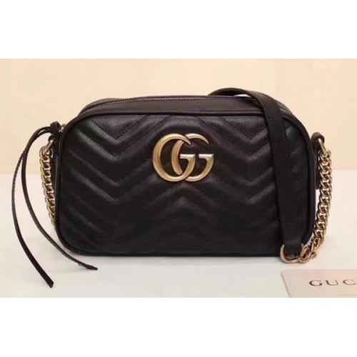 Gucci GG Marmont Matelasse Sac à bandoulière 447632 Noir