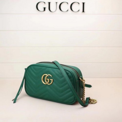 Gucci GG Marmont Matelasse Sac à bandoulière 447632 Vert
