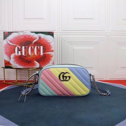 Gucci GG Marmont Matelasse Sac à bandoulière 447632 Multicolore