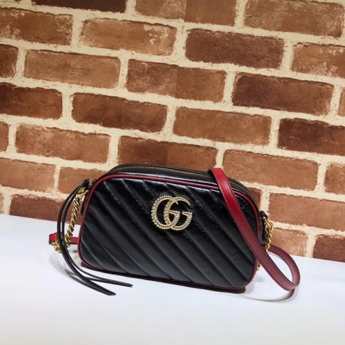 Gucci GG Marmont Matelasse Sac à bandoulière A447632 Noir