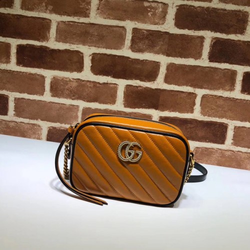 Gucci GG Marmont Matelasse mini sac 448065 marron