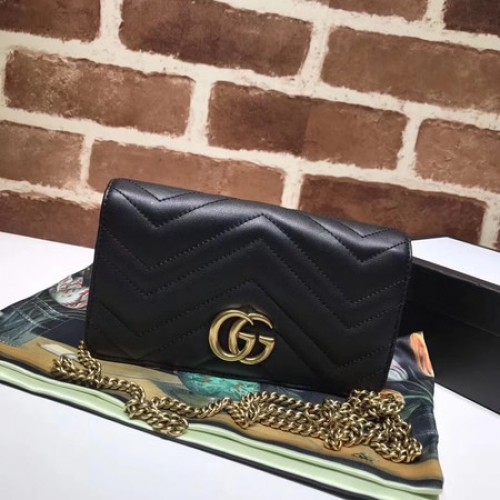 Gucci GG Marmont Matelasse mini sac 448426 Noir