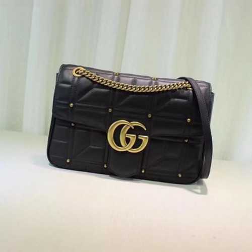 Gucci GG Marmont Mmatelasse Sac à bandoulière 443496 Noir