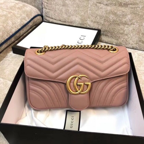 Gucci GG Marmont Original Sac à bandoulière matelassé en cuir 443497