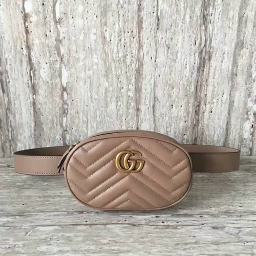 Gucci GG Marmont Sac en cuir matelassé 476434 Camel