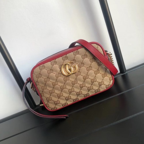 Gucci GG Marmont toile mini sac 448065 rouge
