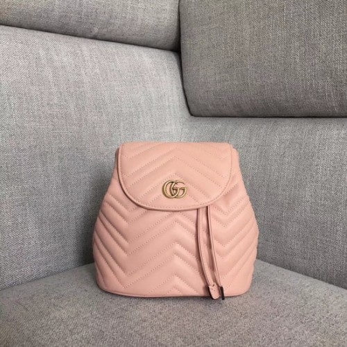 Gucci GG Marmont sac à dos matelassé 528129 Rose