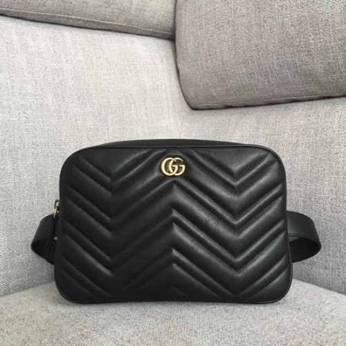 Gucci GG Marmont sac ceinture matelassé 523380 Noir