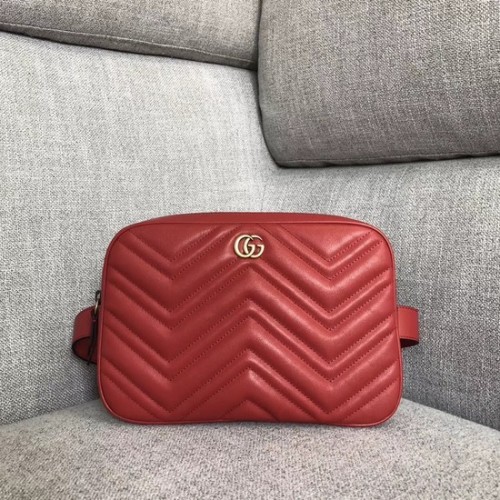 Gucci GG Marmont matelasse sac ceinture 523380 rouge