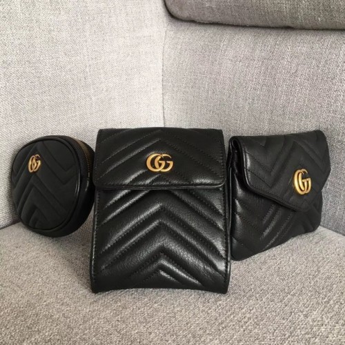 Gucci GG Marmont sac ceinture matelassé 524597 noir