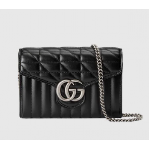 Gucci GG Marmont matelasse mini sac 474575 noir