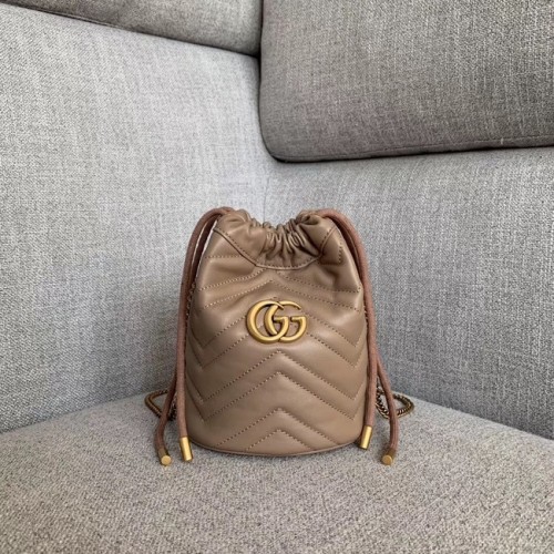 Gucci GG Marmont mini sac seau 575163 abricot