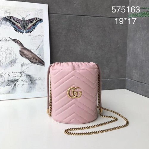 Gucci GG Marmont mini sac seau 575163 rose