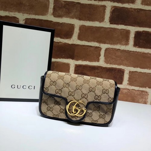 Gucci GG Marmont mini sac à bandoulière 574969 noir