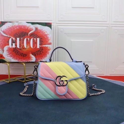 Gucci GG Marmont mini sac à main 547260 Multicolore