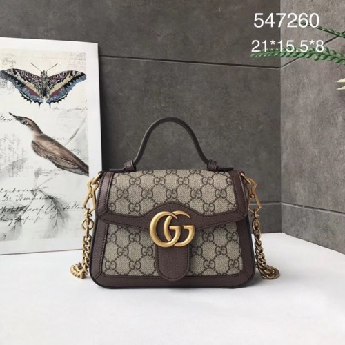 Gucci GG Marmont mini sac à main 547260 marron