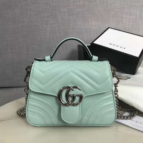 Gucci GG Marmont mini sac à main 547260 vert clair