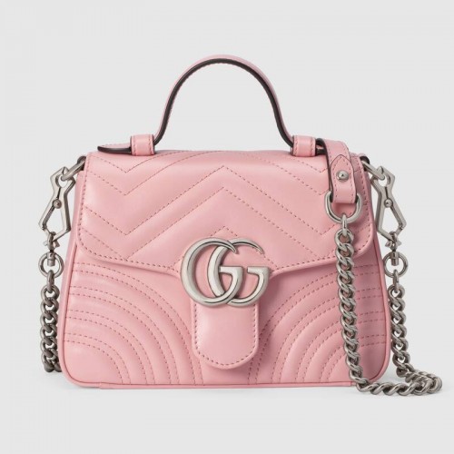 Gucci GG Marmont mini sac à main 547260 rose