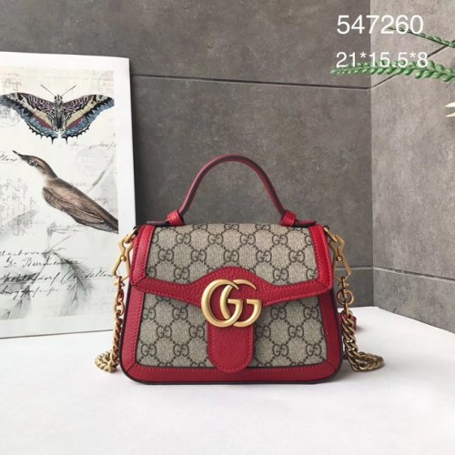 Gucci GG Marmont mini sac à main 547260 rouge