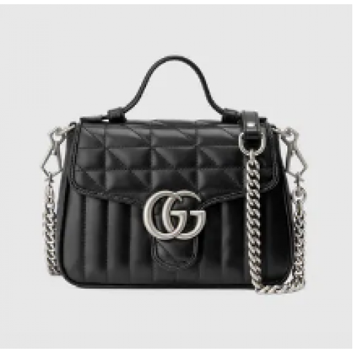 Gucci GG Marmont mini sac à main 583571 noir