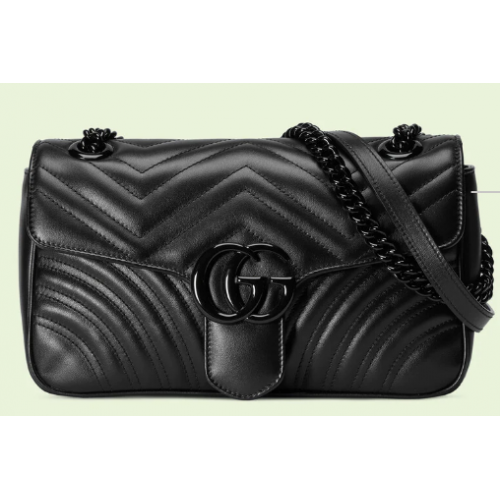 Gucci GG Marmont petit sac à bandoulière 443497 noir