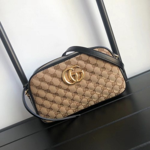 Gucci GG Marmont petit sac à bandoulière 447632 noir