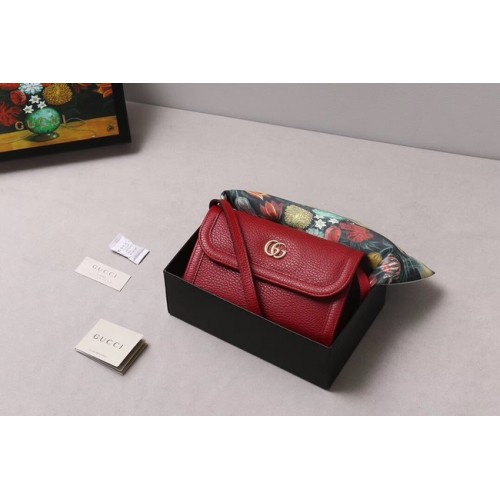 Gucci GG Marmont petit sac à bandoulière 497984 rouge