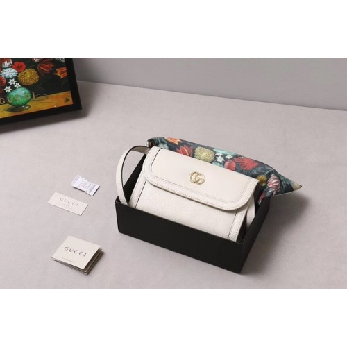 Gucci GG Marmont petit sac à bandoulière 497984 blanc