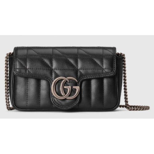 Gucci GG Marmont super mini sac 476433 noir