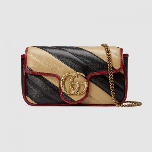 Gucci GG Marmont super mini sac 574969 Cognac