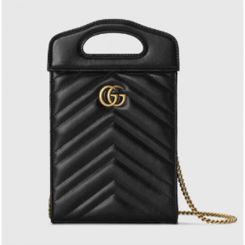 Gucci GG Marmont mini sac à main 699756 noir