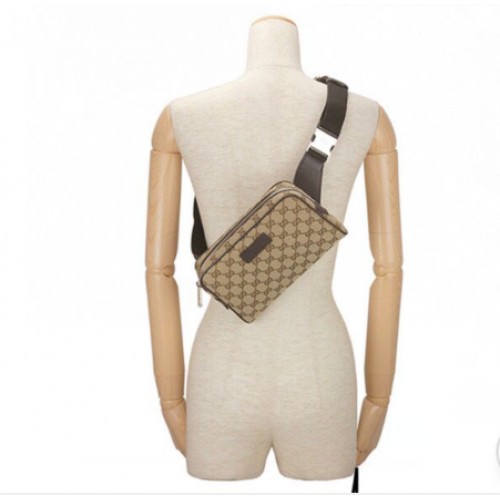 Gucci GG Original GG Sac ceinture en cuir 449174 Marron