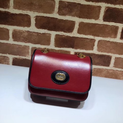 Gucci GG Original Sac à bandoulière en cuir 576423 Rouge