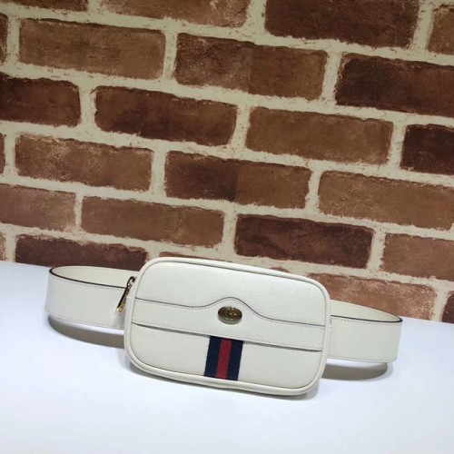 Gucci GG Original Sac ceinture en cuir 519308 blanc