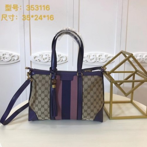 Gucci GG Supreme Canvas Sac fourre-tout 353116 Violet