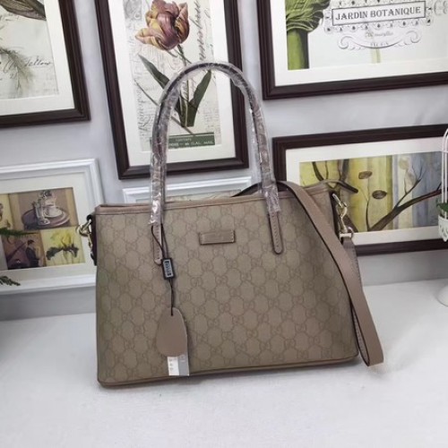 Gucci GG Supreme Canvas Tote Bag 353440 Abricot
