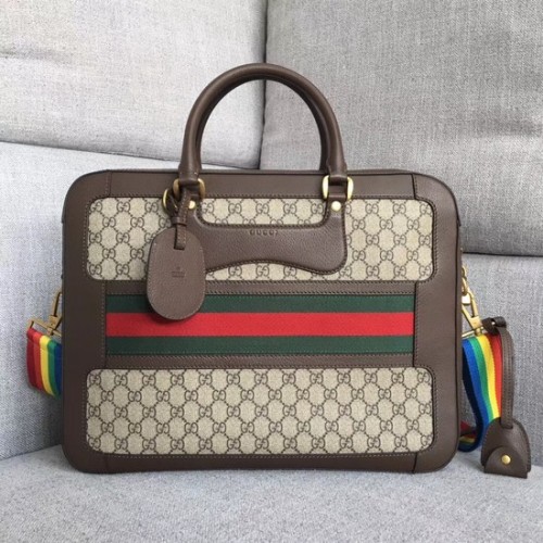 Gucci GG Supreme Canvas sac fourre-tout 484663 marron