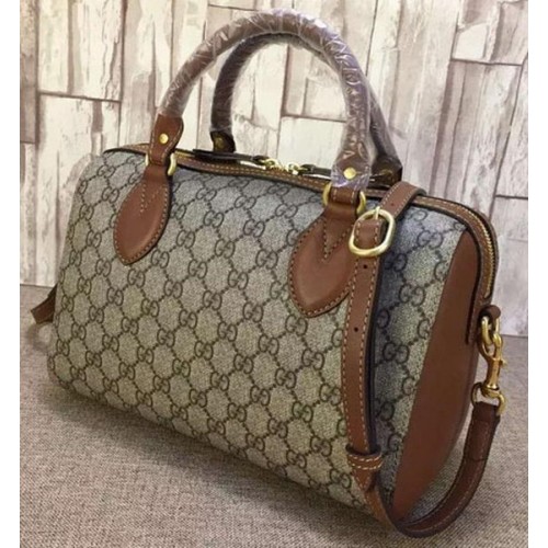 Gucci GG Supreme Sac à poignée supérieure 409529 Marron